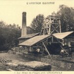 mine de Cruejouls, vue des installation en 1920 (carte postale ancienne)