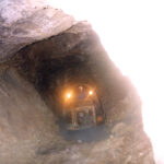 Mine du Burg, au fond, chantier d'abattage