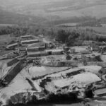 Mine de Puy les Vignes, vue aérienne, 1950 environ