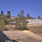 Mine de Puy les Vignes, vue depuis les taillings de laverie, 1988