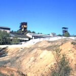 Mine de Puy les Vignes, vue depuis les taillings de laverie, 1988