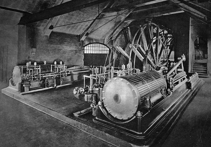 Machine d'extraction à vapeur construit par la société Fives-Lille pour la compagnie des mines de Béthune - 1900