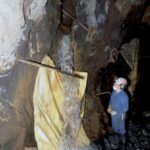 Salsigne, venue d'eau au fond par une faille,1996