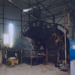 1994, puits de Schoenensteinbach, la machine d'extraction