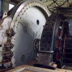 1994, mine Ungersheim, machine d'extraction du puits n°2