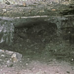 Buxières les Mines (Allier), mine de l'Aumance, front de taille après le tir. ©PCG 1990